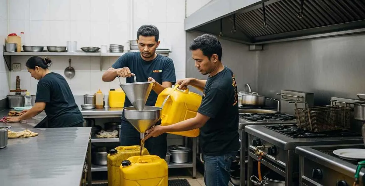 Cara jual minyak jelantah dari restoran