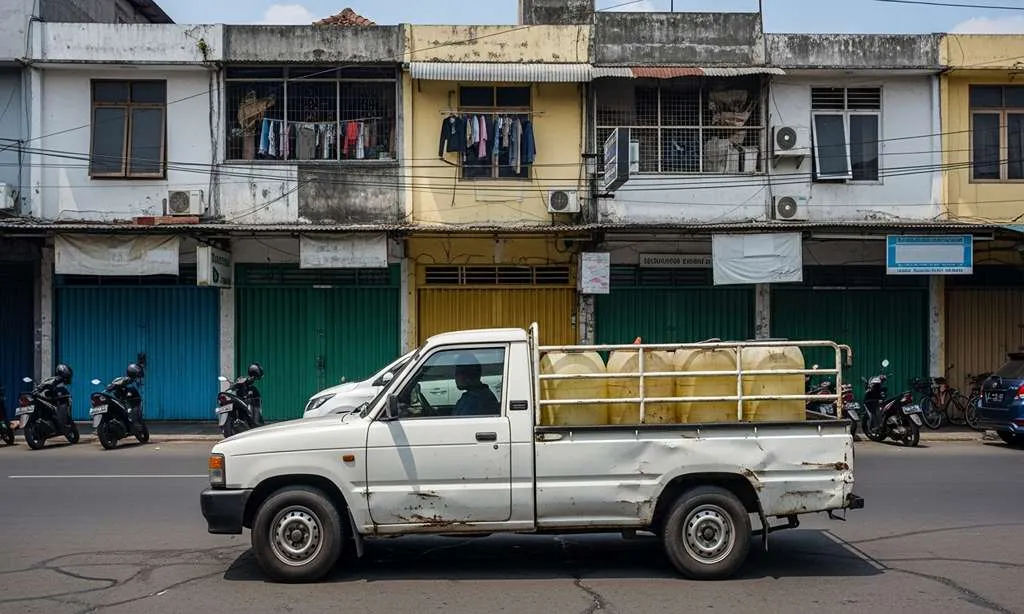 pengepul minyak jelantah di tanah abang